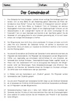 Vorschau - Arbeitsblätter - Bürgermeister, Gemeinderat, Bürgerinitiative - Seite 1