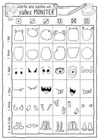 Vorschau - Spiele - Süße Monster - WÜRFELN & MALEN + Ausmalbilder / Würfle - Seite 2