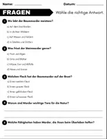 Vorschau - Arbeitsblätter - Marder: Leseverständnis und Kreuzworträtsel mit Lösungen - Seite 2