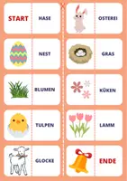 Vorschau - Stationenlernen - Domino Ostern (Klasse 1/2) - Deckblatt