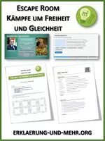 Vorschau - Stundenentwürfe - Kämpfe um Freiheit und Gleichheit (Escape Room) - Deckblatt