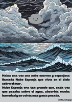Vista previa - Hojas de trabajo - Cuento: La gran tormenta de la nube esponja - página 1
