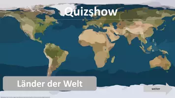 Vorschau - Interaktives Material - Quizshow: Länder der Welt (Interaktives Ratespiel) - Deckblatt