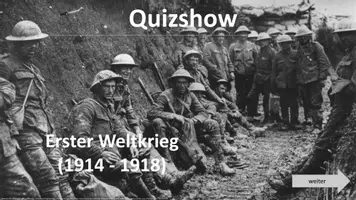 Vorschau - Interaktives Material - Quizshow: Erster Weltkrieg (Interaktives Ratespiel) - Deckblatt