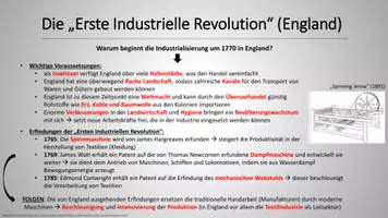 Vorschau - Präsentationen/Tafelbilder - Geschichte-Präsentation: Industrialisierung & Soziale Frage - Seite 1