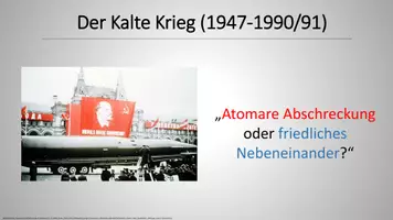 Vorschau - Präsentationen/Tafelbilder - Geschichte-Präsentation: Kalter Krieg - Deckblatt