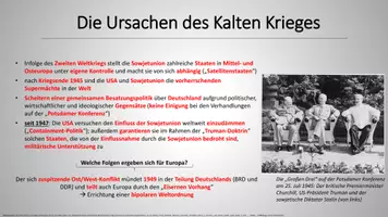 Vorschau - Präsentationen/Tafelbilder - Geschichte-Präsentation: Kalter Krieg - Seite 1