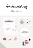 Vorschau - Stationenlernen - Stationenlernen - Verkehrserziehung (Kreuzungen und Einmündungen) - Deckblatt
