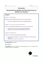 Vorschau - Arbeitsblätter - Klassenarbeit - Balladen - "Das Riesenspielzeug" von Adelbert von Chamisso - Seite 1