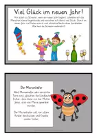 Vorschau - Unterrichtsreihen - Glücksbringer Kartei und Bilder - Silvester - Seite 1