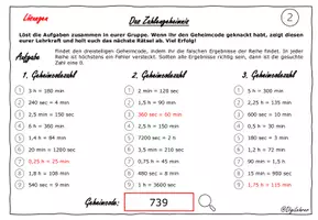 Vorschau - Arbeitsblätter - Escaperoom: Einheiten umrechnen - Seite 3