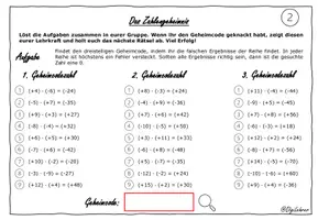 Vorschau - Arbeitsblätter - Escaperoom: rationale Zahlen - Seite 2