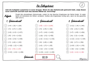 Vorschau - Arbeitsblätter - Escaperoom: rationale Zahlen - Seite 3