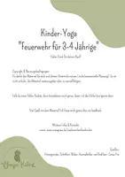Vorschau - Stundenentwürfe - Kinder-Yoga: Thema Feuerwehr für 3-4 Jahre - Seite 1