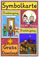Vorschau - Fördermaterial/Inklusion - Heilige Drei Könige / Kostenlose Bildkarte FREEBIE - Deckblatt