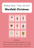 Vorschau - Spiele - "I have..., who has...?" zum Wortfeld "Christmas" - Deckblatt