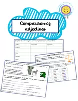 Vorschau - Arbeitsblätter - Comparison of adjectives - Explanation, Exercises and Solutions - Deckblatt