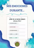 Vista previa - Hojas de trabajo - Plantilla Mis emociones durante... - Portada