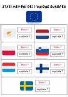 anteprima - Esercizi - Stati e capitali UE - Pagina di copertina