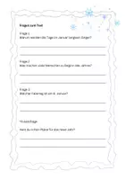 Vorschau - Unterrichtsreihen - Januar Lesetext für Leseverständnis mit Fragen - Seite 3