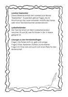 Vorschau - Unterrichtsreihen - September Lesetext für Leseverständnis mit Fragen - Seite 1