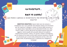 anteprima - Esercizi - UN DIVERTENTE… BACK TO SCHOOL! 🏫 - Pagina di copertina