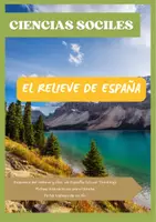 Vista previa - Hojas de trabajo - EL RELIEVE DE ESPAÑA- LIBRETA INTERACTIVA - Portada