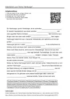 Vorschau - Arbeitsblätter - Arbeitsblätter zum Thema "Hamburger" + Lösung & MP3 + Mindmap - Deckblatt
