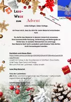 Vorschau - Arbeitsblätter - Advent Lesewege in 3 Differenzierungsstufen silbiert - Seite 1