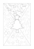 Vorschau - Mal- und Bastelvorlagen - Popart Weihnachten Ausmalen Kunst - Seite 1