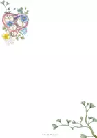 Vorschau - Arbeitsblätter - Briefpapier LOVE HEART - PNG und PDF - Seite 2