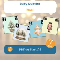 Aperçu - Apprentissages en autonomie - Jeu LUDY QUATTRO - noel - Page de couverture