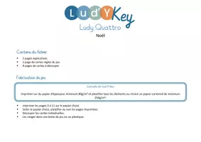 Aperçu - Apprentissages en autonomie - Jeu LUDY QUATTRO - noel - Page 1