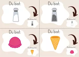 Vorschau - Bildkarten - Partnerkarten zur Einteilung (Deutsch/Englisch) 2 Versionen - Seite 3