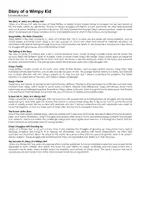 Vorschau - Arbeitsblätter - Diary of a Wimpy Kid (Informationstext und Übungen) - Deckblatt