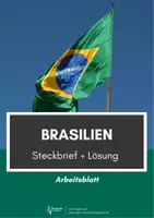 Vorschau - Arbeitsblätter - Brasilien Steckbrief - Deckblatt