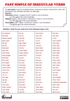 Aperçu - Feuilles d'exercices - PAST SIMPLE - Worksheet (12 sentences) - Page 3
