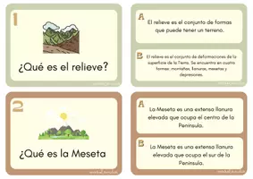 Vista previa - Refuerzo / NEE / Materiales de apoyo - EL RELIEVE DE ESPAÑA-PANTALLA DIGITAL - página 1