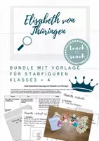 Vorschau - Stundenentwürfe - Bundle Elisabeth von Thüringen Klasse 3 und 4 mit Stabfiguren_2 - Deckblatt