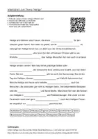 Vorschau - Arbeitsblätter - Arbeitsblätter zum Thema "Heilige" + Lösung & MP3 + Mindmap + Infografik - Deckblatt