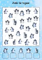 Vorschau - Arbeitsblätter - 🐧 3x AB Pinguine zählen ZR 3-10 Winter mit Lösungen - Seite 3
