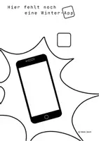 Vorschau - Arbeitsblätter - KUNST: WEITERMALBILD, Kritzelbild, Ausmalbild Winter-App - Seite 2