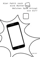 Vorschau - Arbeitsblätter - KUNST: WEITERMALBILD, Kritzelbild, Ausmalbild Winter-App - Seite 3