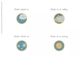 Vorschau - Unterrichtsreihen - Wetter - Schlangensätze - Aufgabenkarten - Wortgrenzen erkennen - Seite 2