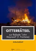Vorschau - Arbeitsblätter - Gitterrätsel zu "John Maynard" (Fontane) - Deckblatt