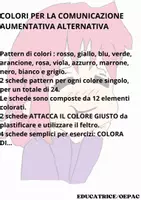 anteprima - Esercizi - SCHEDE COLORI PER LA CAA - Pagina 1