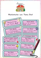 Vorschau - Aufgabenkarten - Briefe schreiben: Wächterkarten & Feedback (Satzanfänge) - Deutsch - Kl. 3/4 - Deckblatt