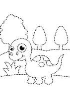 Vorschau - Arbeitsblätter - Prickelbilder / Fensterbilder Thema Dinosaurier - Grundschule - Bastelvorlagen - Seite 3