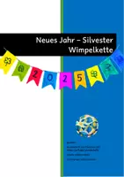 Vorschau - Stundenentwürfe - Wimpel, 2025, Neujahr, Silvester, Vorsätze, Klassenzimmer Deko - Deckblatt