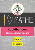 Vorschau - Arbeitsblätter - Kopfübung 2 Geometrische Körper – Eigenschaften sicher anwenden (Klasse 5/6) | 2 Versionen | Mit Lösungen - Deckblatt